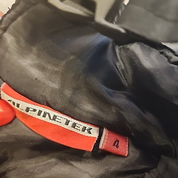 Toddlers Unisex Alpine Tex Snow Bibs Size 4 Black Zipper Winter - Picture 3 of 6